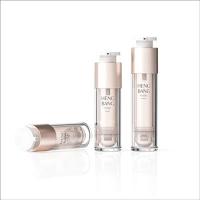 20ml 30ml 50ml 70ml endurfyllanleg loftlaus dæluflaska fyrir húðkremsermi